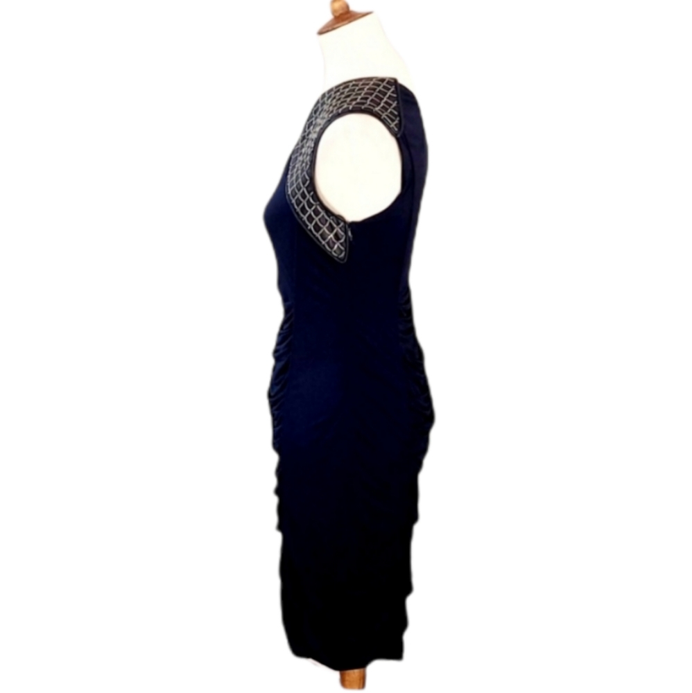 Yigal Azrouel One Shoulder Quilted Chain Dress 4 - Picture 7 of 11